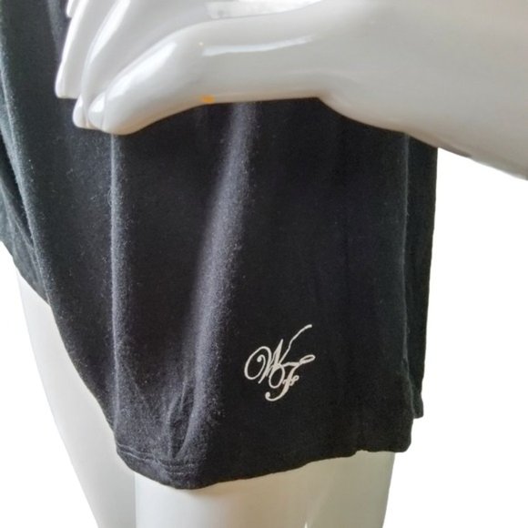 Wildfox Intimates Modal Collar Romper Sheer Top Black And White Size Small - Picture 4 of 7